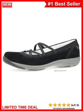 Dansko Harper Mary Jane Sneaker Suede Leather Arch Support Walking Shoe